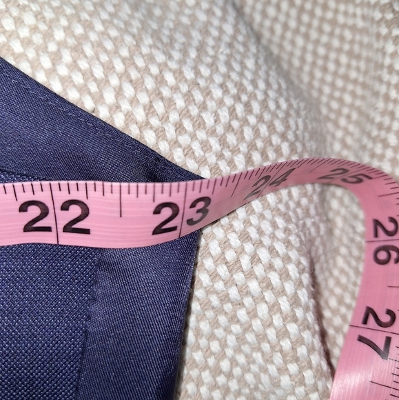 Men's Jos A.Bank Blue Wool Blend Vest In An XL. Office, Sophisticated, Church - Picture 5 of 6